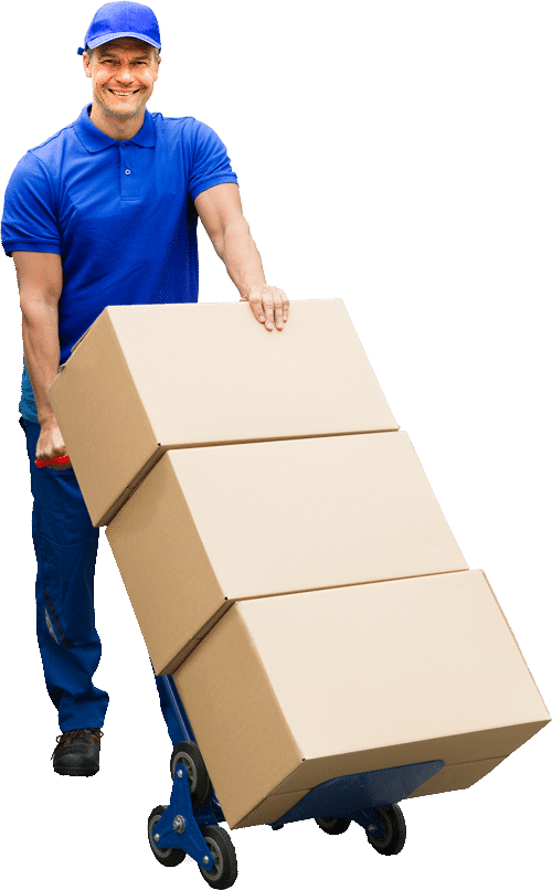 Moving boxes stacked neatly for an organised residential relocation