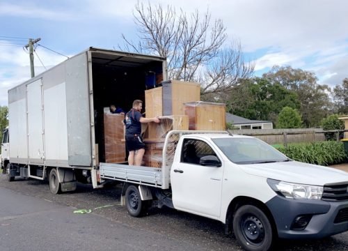 Careful furniture wrapping to help protect belongings during transportation