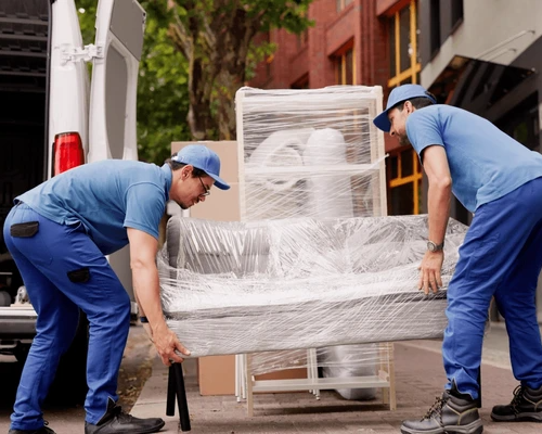 Professional couch removal and transportation service