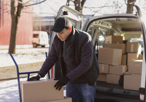 Commercial removalists transporting office equipment and furniture